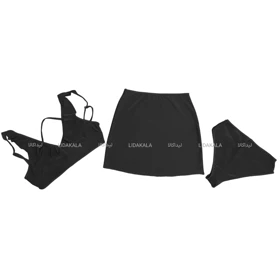 ست فانتزی 3 تکه شورت سوتین دامن کد LK12835