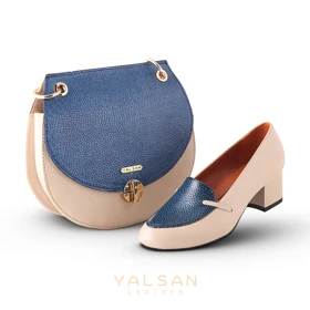 ست کیف و کفش زنانه چرم یلسان مدل دلاریس کد 927-KELARA-SHT