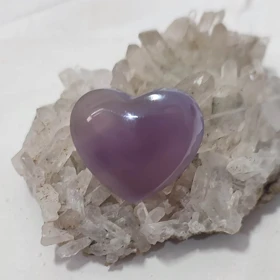 گردنبند نقره با سنگ عقیق سوسنی قلبی (بدون زنجیر)