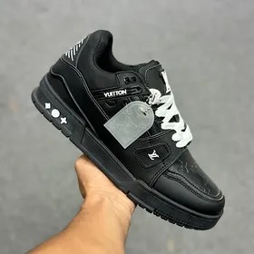 کتانی لیویتون مشکی Louis Vuitton LV Trainer
