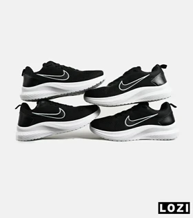 کفش کتانی مردانه و زنانه مشکی سفید Nike zoom