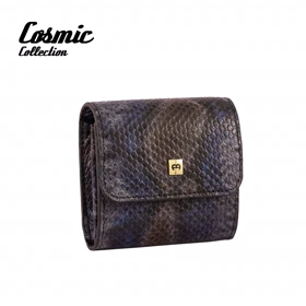 کیف پول زنانه مدل D156 (آبی مشکی قهوه ای)