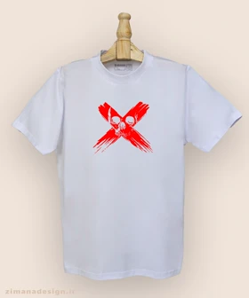 تیشرت مردانه و زنانه طرح اسکلت مرگ کد 930