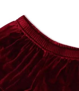 ست تاپ و شورتک مخمل Neev نیو کد 4605 زرشکی Wine