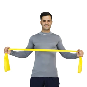 کش پیلاتس زرد 2 متری تن‌زیب - سختی 1 (سبک)