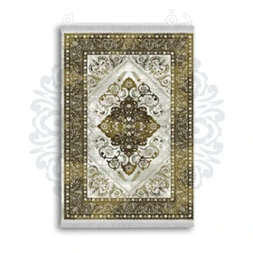 *جدید* فرشینه از جنس پارچه شانل مخمل ترک طرح فانتزی برند دفه کد 1794