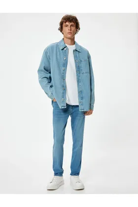 شلوار جین Skinny Fit - Michael Jean 5WAM40165ND