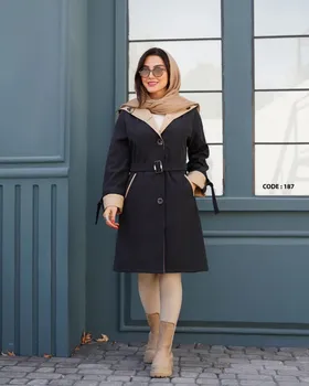 بارانی کلاهدار و آستردار کد 0187