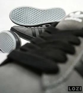کفش کتانی مردانه طوسی مشکی ADIDAS Campus