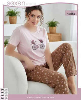 تیشرت شلوار بیگ سایز sexen کد 13843