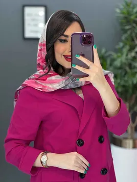 مانتو کتی آستین پاکتی چهار دکمه