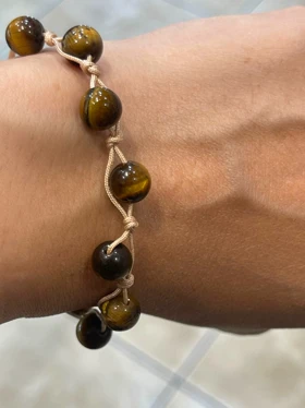 دستبند سنگ چشم ببر