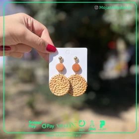 گوشواره حصیری بهار و تابستان کد gh1026