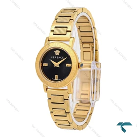 ساعت مچی زنانه ورساچه Petit طلایی صفحه مشکی Versace-6360-L