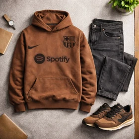 هودی مدل بارسلونا-قهوه ای