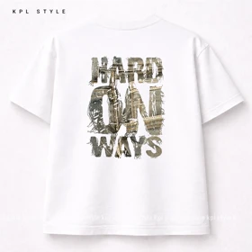 تیشرت تمام پنبه مدل HARD قواره باکسی | مناسب استفاده روزمره کد 1198