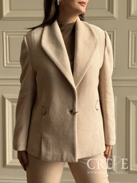 کت موهر یقه برگی یراق دار