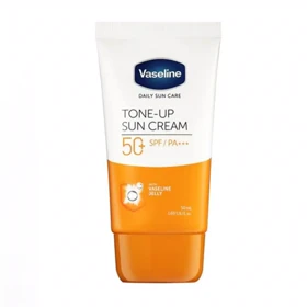ضد آفتاب روشن‌کننده وازلین Vaseline SPF 50 مدل Tone-Up مناسب انواع پوست حجم 50 میلی‌لیتر