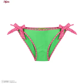 ست 2 تکه مایو دخترانه رنگ سبز مدل 11002