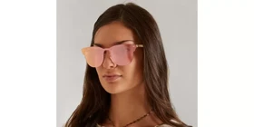 عینک آفتابی 3576N Blaze Clubmaster Flat Lens Pink Mirror