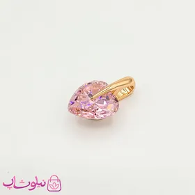 پلاک دخترانه ژوپینگ مدل قلب صورتی