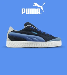 کفش کتانی ورزشی سرمه ای آبی مردانه و زنانه PUMA suede XL crush مدل 7457
