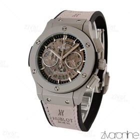 ساعت هابلوت زنانه کلاسیک فیوژن اسکلتون طوسی 105195