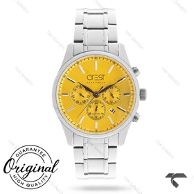 ساعت کرست مردانه 6341-1 صفحه زرد Crest-11036-G