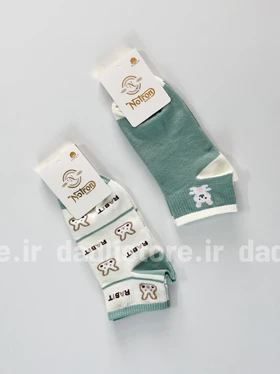 جوراب مچی نخ پنبه طرح خرگوش