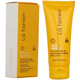 کرم ضد آفتاب بی رنگ لافارر با SPF30 مناسب پوست خشک و معمولی 40ml
