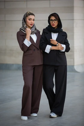 کت زنانه پرادا مچ آستردار