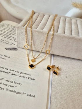 نیم ست ونکلیف مشکی