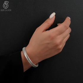 دستبند نقره النگویی نلا