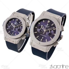 ست ساعت هابلوت کلاسیک فیوژن سه موتوره طوسی سرمه ای 102922