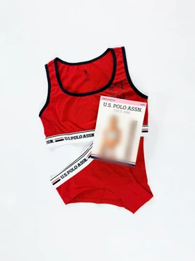 ست نیم‌تنه بدون کاپ و شورت اسلیپ اسپورت پولو U.S Polo Assn
