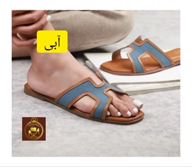 صندل اسلیپر و دمپایی روفرشی زنانه تخت HERMES