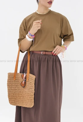 تیشرت لانگ ساده رنگی