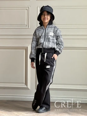 ست سویشرت وشلوار طرح دار