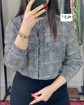 شومیز حریر جلو دکمه دار