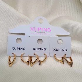 گوشواره ژوپینگ طرح «میخ» (Nail) | ترکیب جسارت صنعتی و درخشش نگین