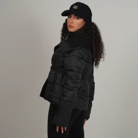 کاپشن کمربندار