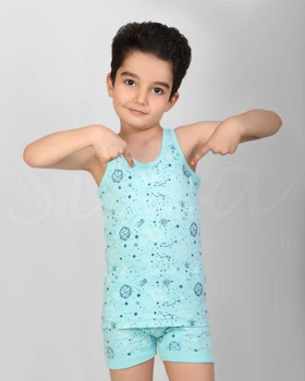 ست زیر پوش پسرانه رکابی پادار کهکشان