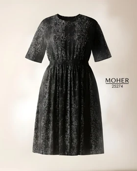 پیراهن زنانه سایز بزرگ طرح پوست ماری