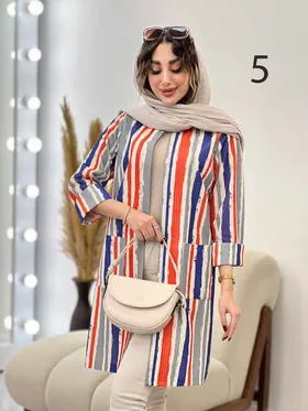 مانتو طرح دار سلنا
