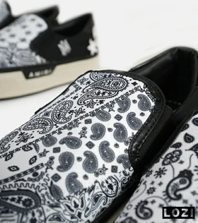 کفش اسنیکرزونس سفید مشکی Amiri Stars Vintage مدل 5985