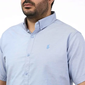 پیراهن آستین کوتاه ساده مردانه مدل 6112945