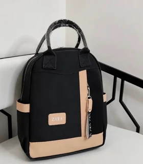 کوله پشتی فانتزی زنانه زارا ZARA (مشکی کرم)