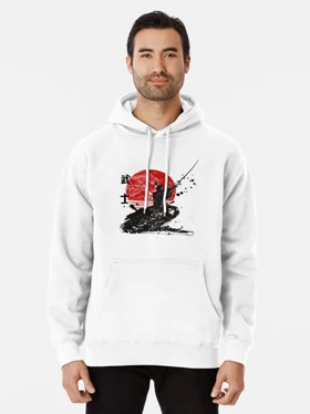 هودی طرح Samurai The Ghost Classic T-Shirt Design کد 18630