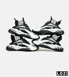 کفش کتانی ساق‌دار سفید مشکی Reebok Shaq Attaq