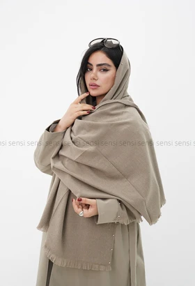 شال بافت موهری پرچی کد1004705